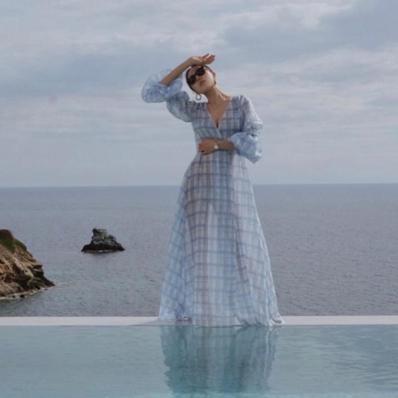 SLEEP OVER SLEEP Palm Dreams Maxi Wrap SequinDress - Picture 5 of 11